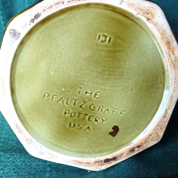 Vintage Pfaltzgraff Green Tall Coffee Pot - Picture 5 of 6